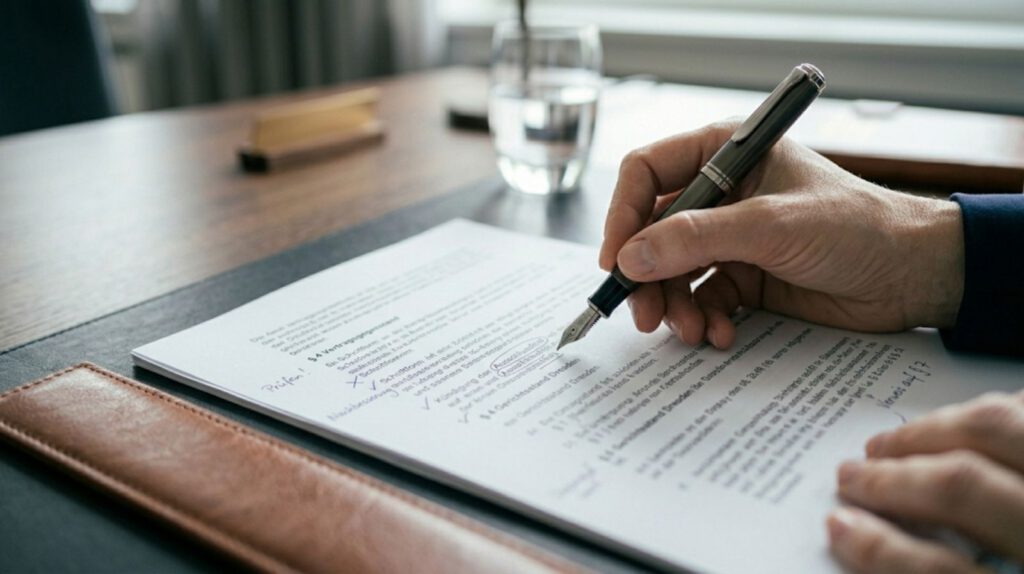 Aufhebungsvertrag Punkte und Richtlinien