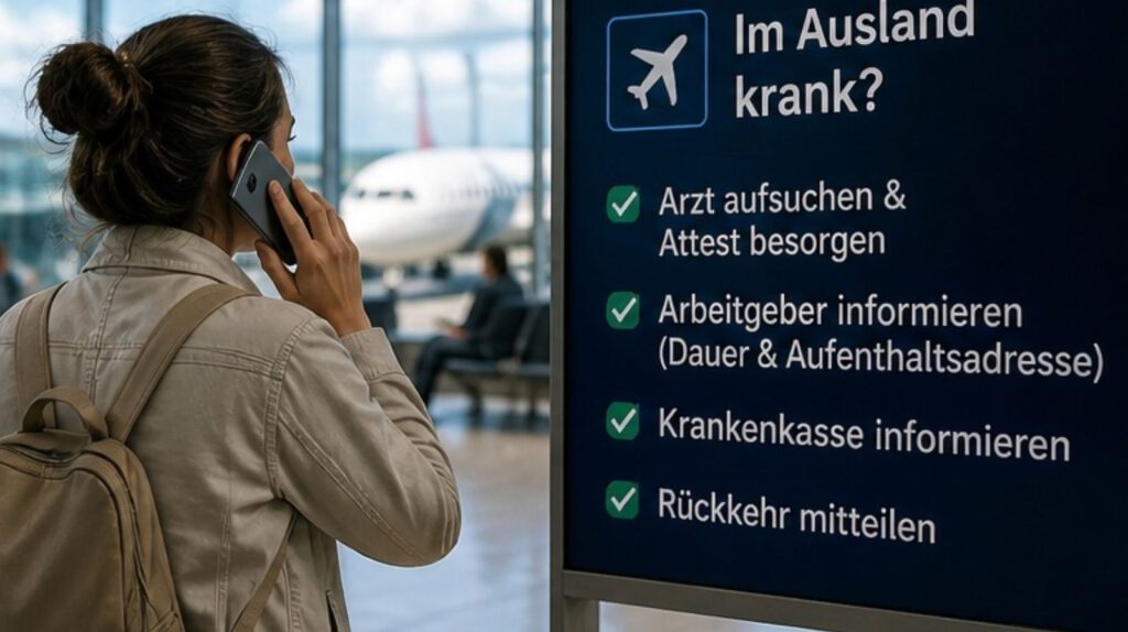 Attest-Krankmeldung im Urlaub