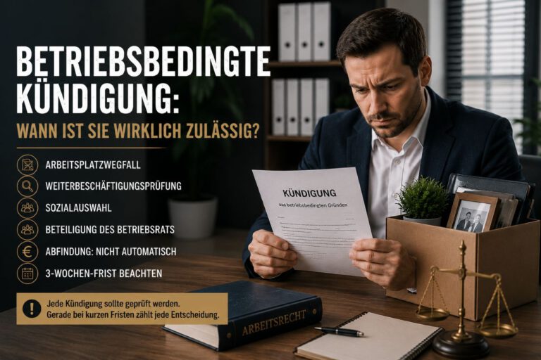 Betriebsbedingte Kündigung