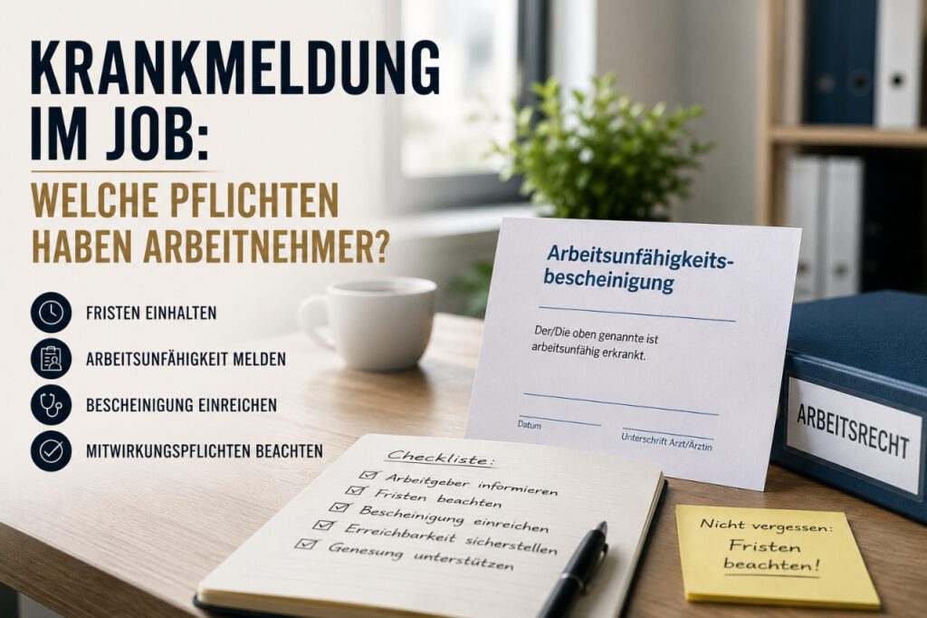 Krankmeldung im Job